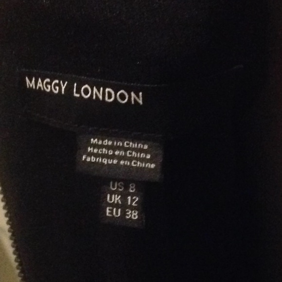 Maggy London Crepe & Lace Sheath Dress - Picture 6 of 7